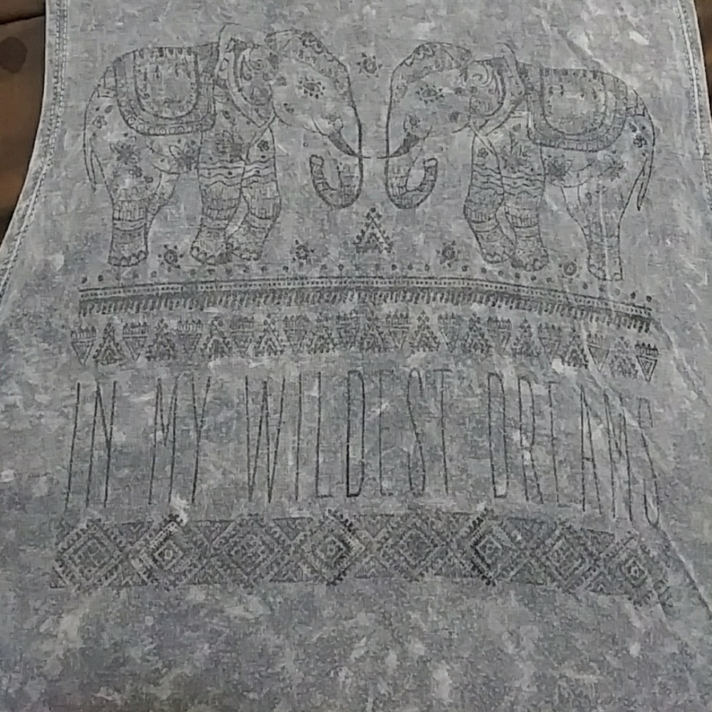Large Arm Grey Tank - S